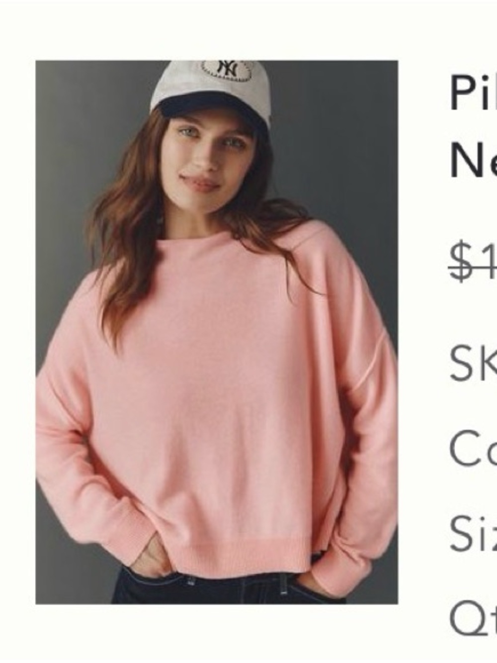 Anthropologie Alani Cashmere Sweater